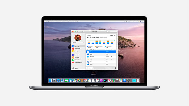 Tiempo de pantalla macOS 10.15 Catalina