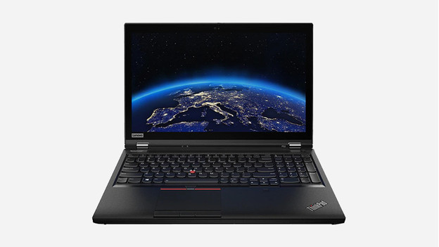 A Lenovo workstation laptop.