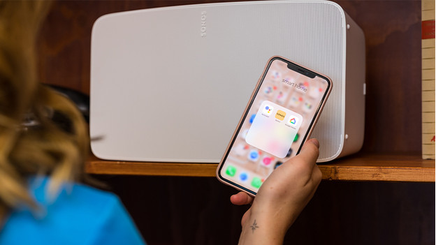 Sonos App in gebruik