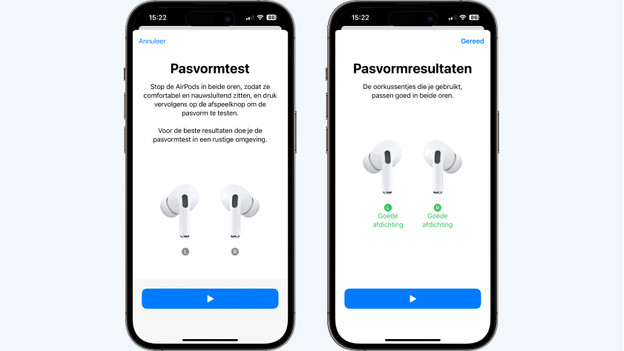 Pasvormtest AirPods Pro