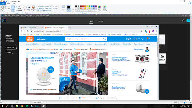 Sla de screenshot op.