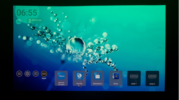 Main screen Optoma