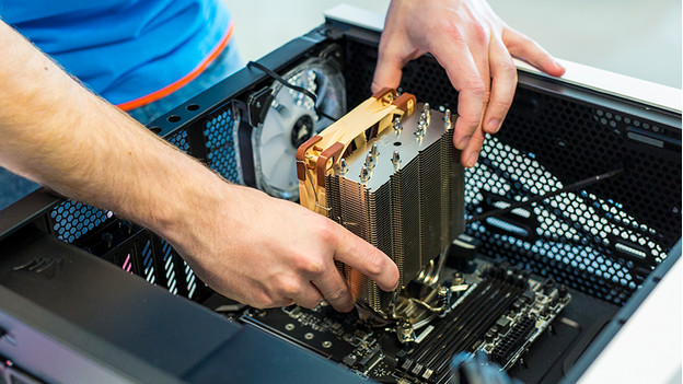 Plaats processorkoeler pc
