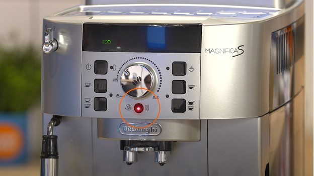 My delonghi magnifica evo coffee machine water filter warning is