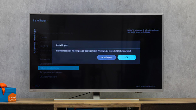 How do I reset my Philips television to factory settings? - Coolblue -  anything for a smile