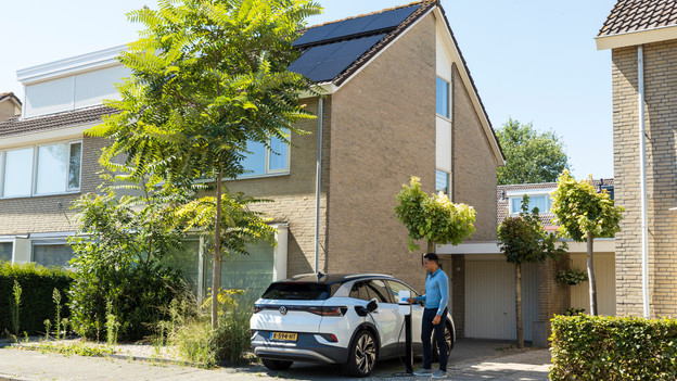 Zonnepanelen en laadpaal