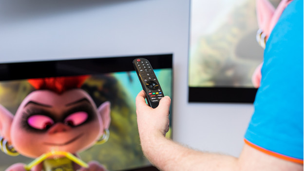 Magic Remote afstandsbediening van de LG B3 OLED televisie