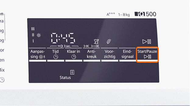 Siemens dryer start button