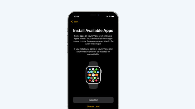 How to set up my online apple watch to my new phone