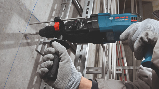 Concrete hammer deals drill