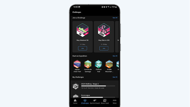 Garmin Connect challenges