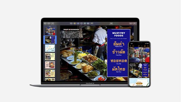 Apple Pages op iPhone en MacBook