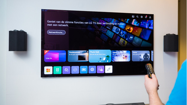 WebOS smart menu van de LG B3 OLED tv