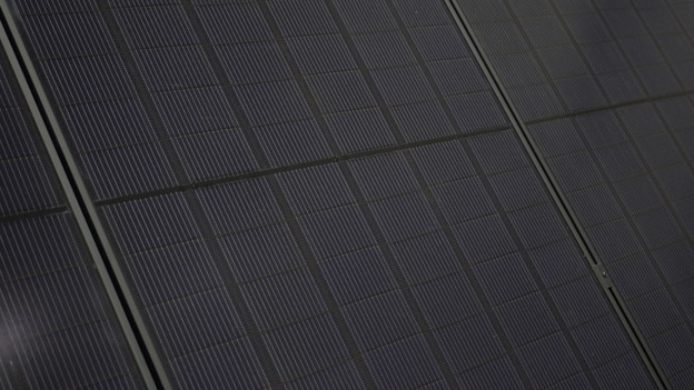 Solar panels detail photo