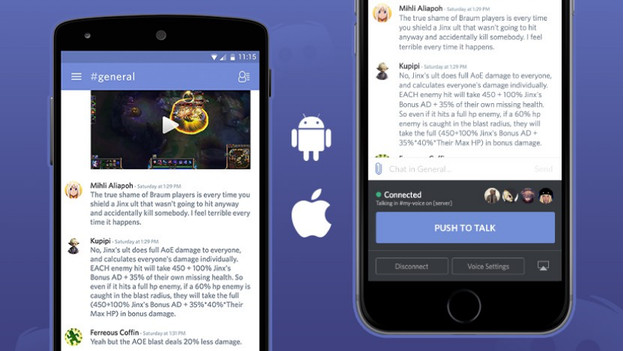Discord op smartphone