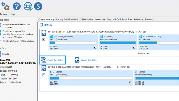 Macrium clone to on sale ssd