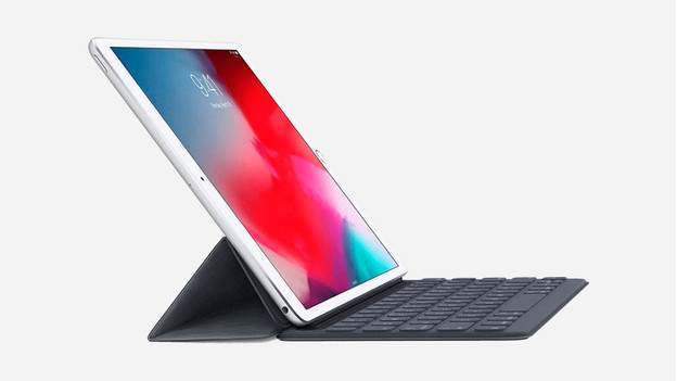 Apple iPad with Smart Keyboard ready to use