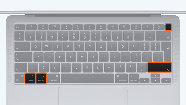 Shift control option store power macbook air