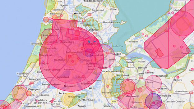 Vliegzones voor drones (bron: GoDrone)