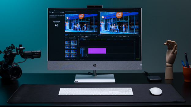 Edit videos on HP desktop.