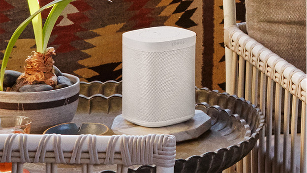 WiFi speaker in use