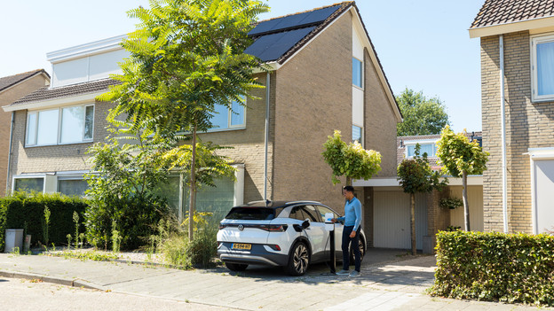 Zonnepanelen en laadpaal