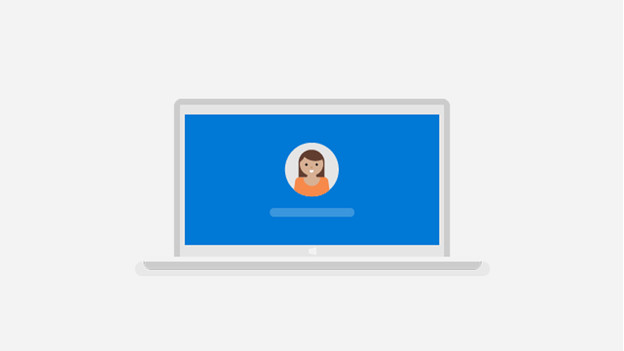 Windows 10 login screen icon.