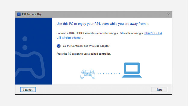 Ps4 remote play with clearance controller connected to ps4