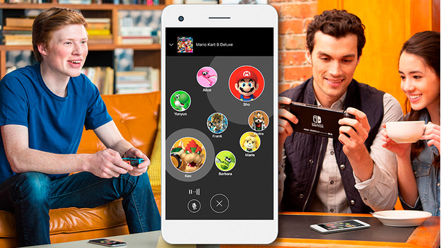 Chat via the Nintendo App