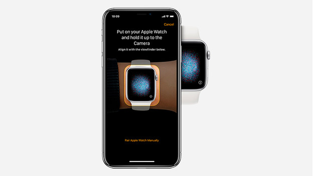 Point the camera at Apple Watch