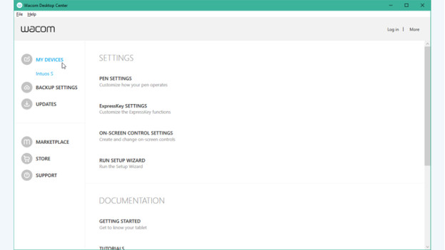 Settings Wacom