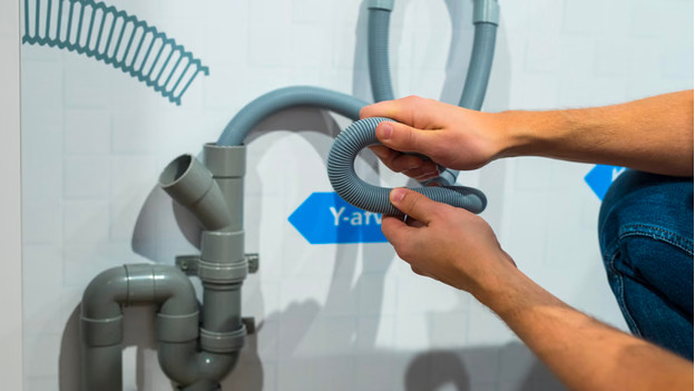 Check of de slang recht ligt