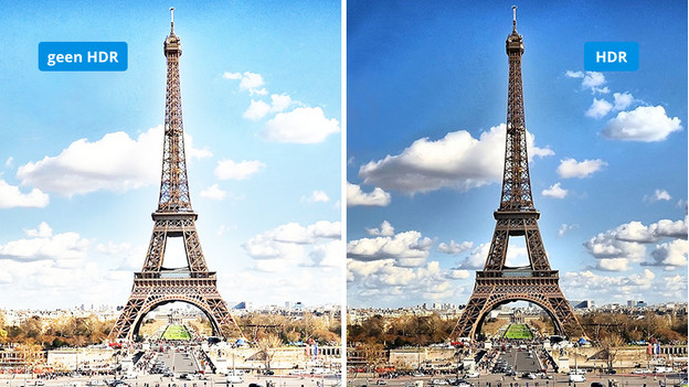 HDR and brightness are closely tied together, as can be seen on this photo of the Eiffel Tower