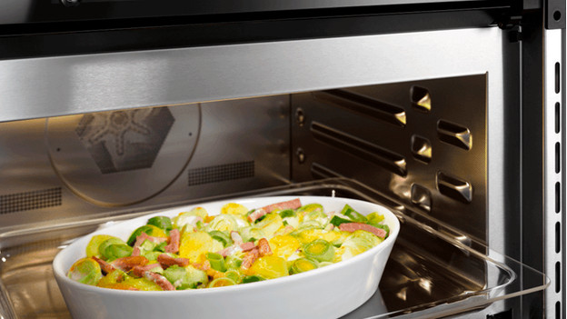 Dish in a combi oven