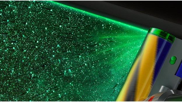 Illuminated parquet brush