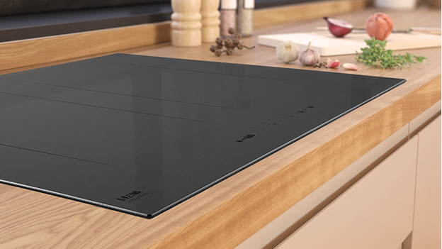 Cooktop in counter