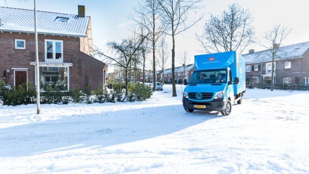 Coolblue van in winter