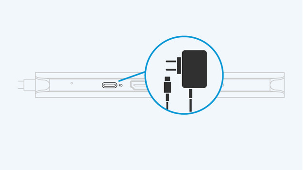 Laptop oplader aansluiten