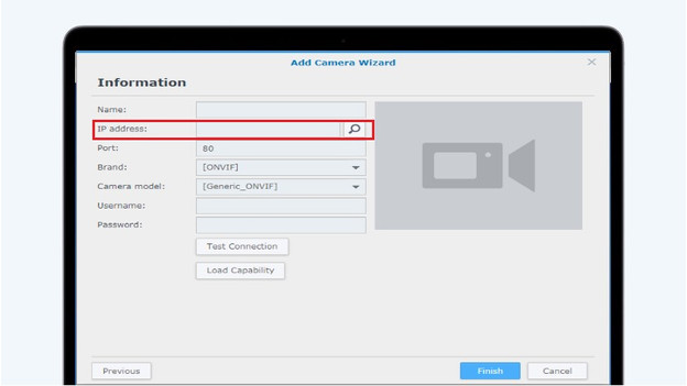 synology kamera ip