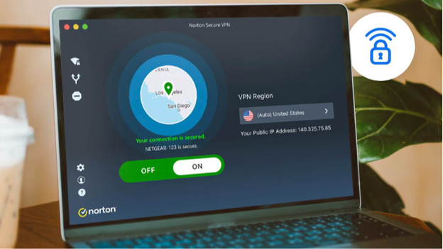 VPN ingesteld op Norton 