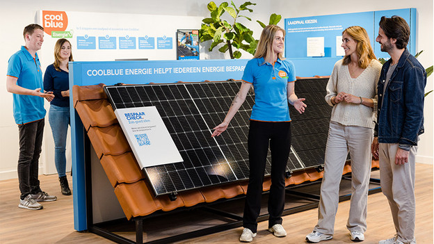 Solar panels in the Coolblue store