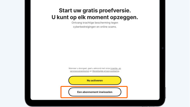 Een abonnement inwisselen
