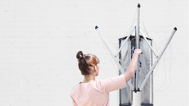 How should you place a wall drying rack? - Coolblue - anything for a smile