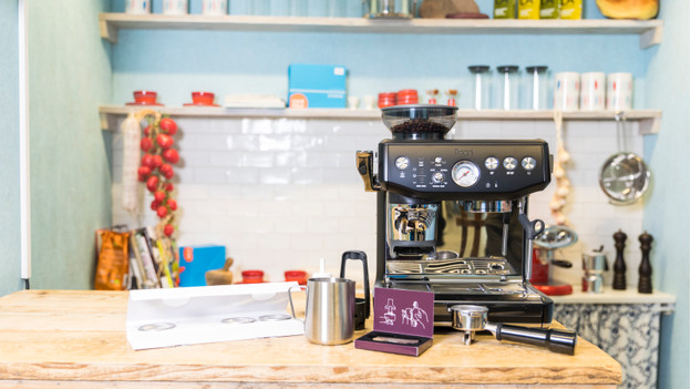 Sage The Barista Express Impress Coffee Machine, Black Truffle