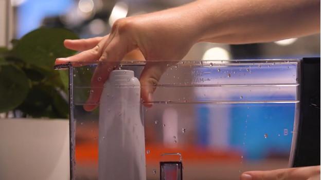 Spoel de machine door