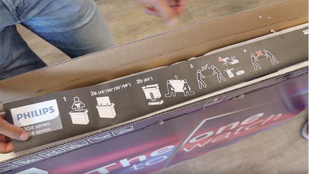 Accessoires uit de tv doos verwijderen