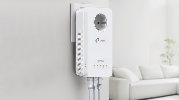 TP-Link powerline adapter aangesloten