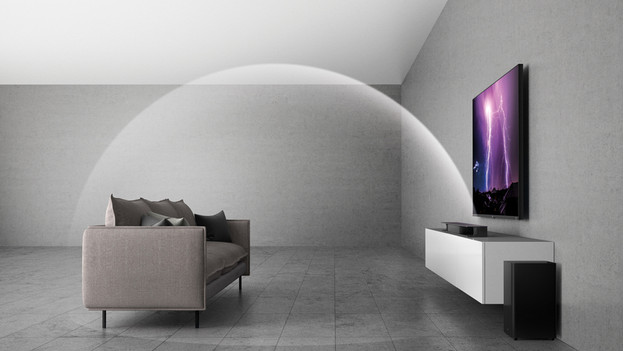 True Dolby Atmos met omhoog gerichte speakers