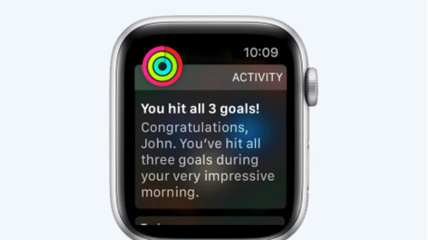 How to change goals discount for activity on apple watch