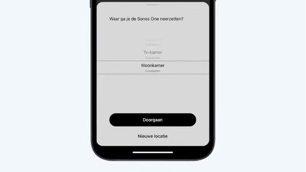 Locatie sonos speaker kiezen
